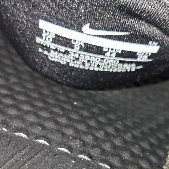 Nike Slides (Black/Red Text) - Picture 2 of 2